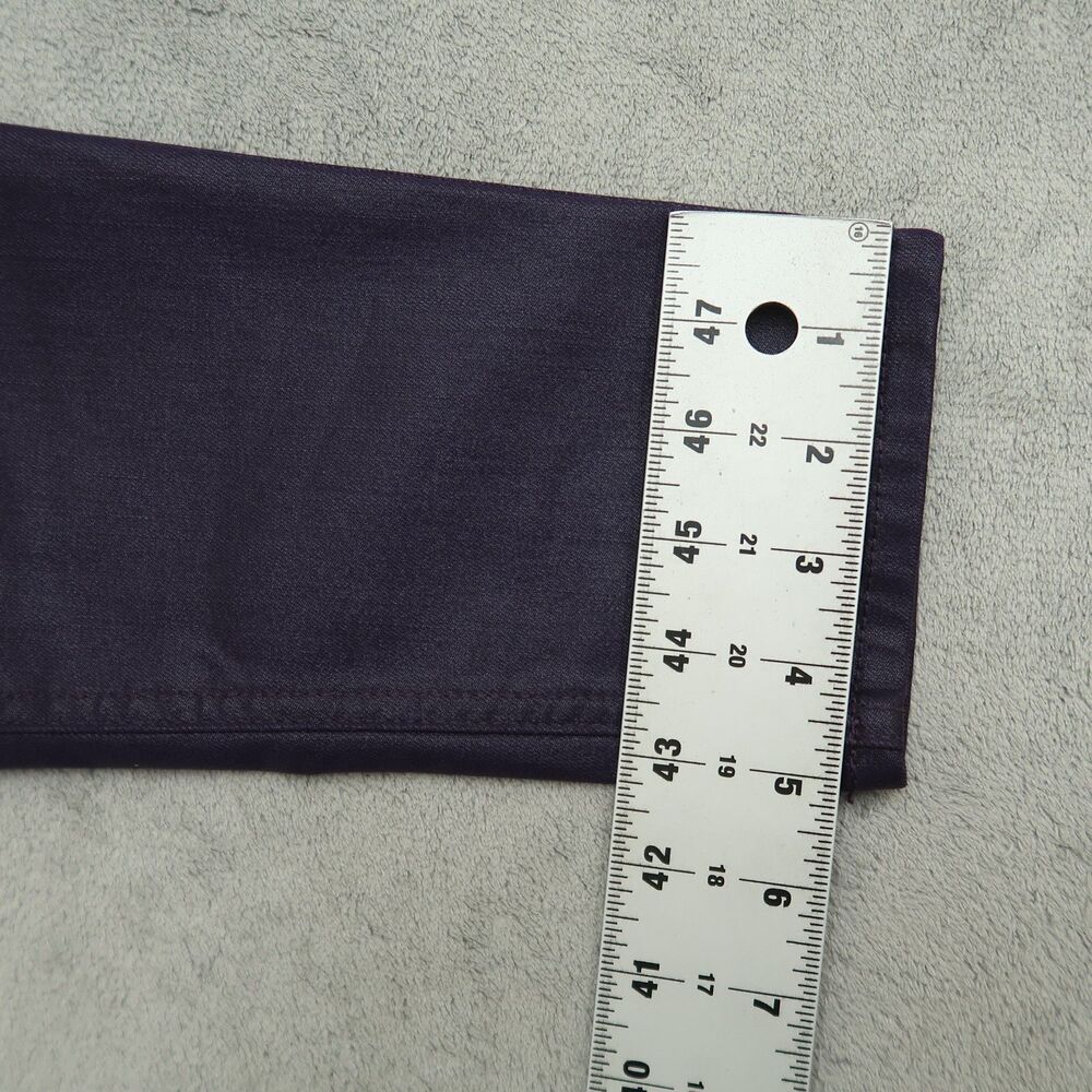 WHBM Jeans Women's Size 10L Purple High-Rise Skinny Coated Micro Jean 31" Inseam - Picture 5 of 16